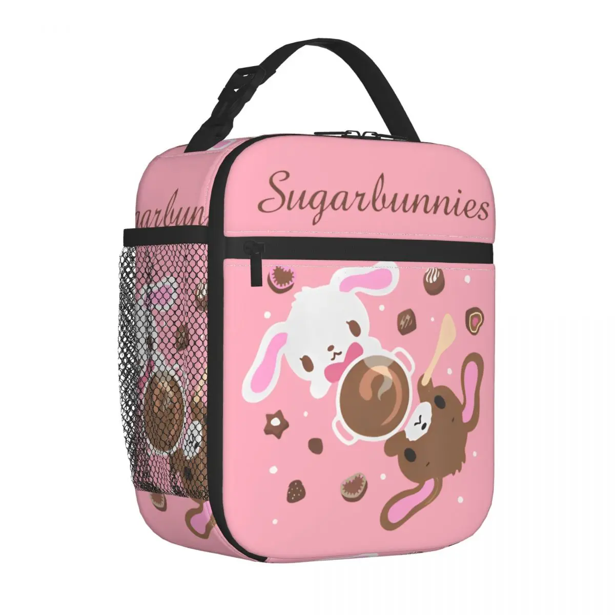 

Sugarunnies Sugar Bunnies Изолированные сумки для обеда Портативный контейнер для обеда Сумка-холодильник Большая коробка для обеда Школьные путешествия для девочек и мальчиков