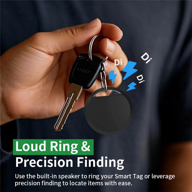 GROCE-Work مع Google Find App Key Finder 4 قطع علامة تعقب بلوتوث لأجهزة Android Bike Pets الذكية
