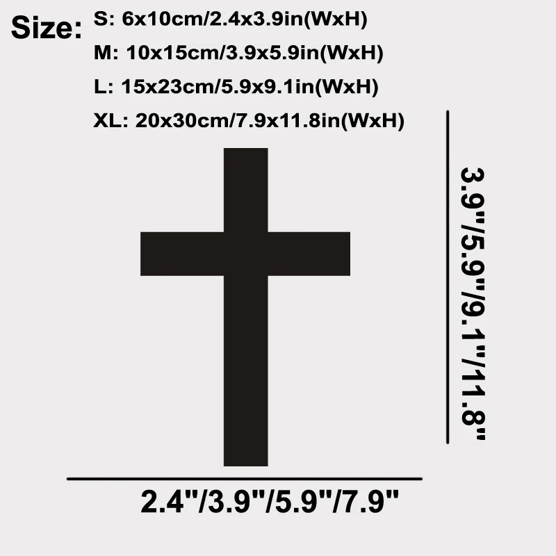 Car Stickers In Your Desired Colour Cross Church Church Crucifix Crucifix Believe Wall Bumper Laptop Art Car Stickers