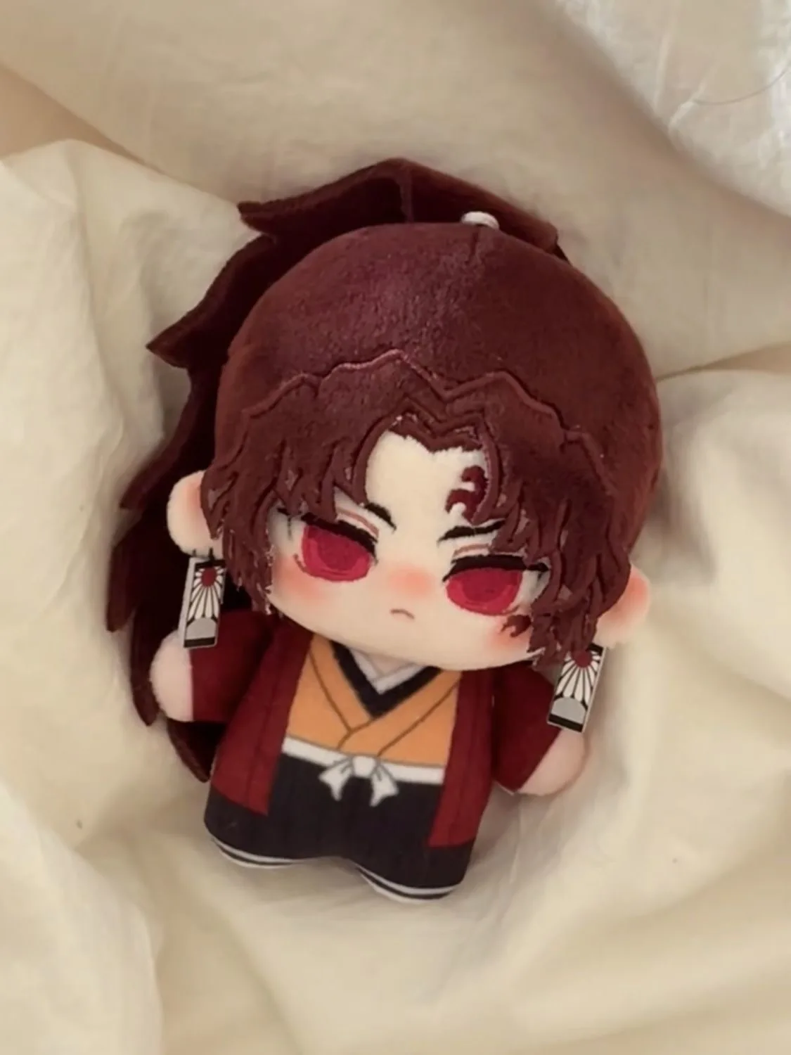 

10cm Demon Slayer Tsugikuni Yoriichi Kokushibo Cute Nunu Body Cotton Doll Plush Doll, Toy, Gift for Friends
