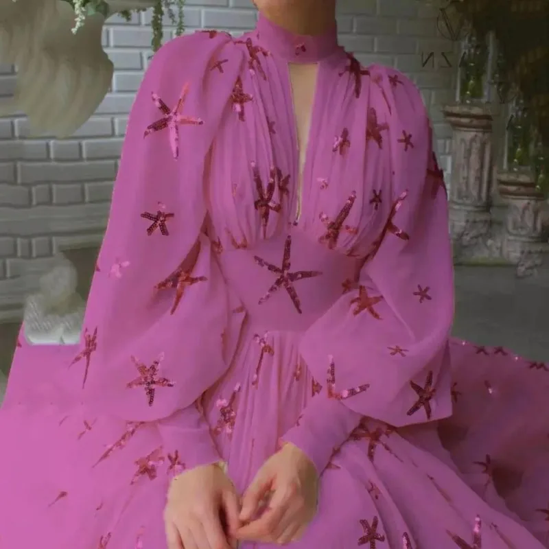 Women's High-Slit Flared Formal Gown Dress for Evening Parties Banquets Formal Events Proms and Special Occasions