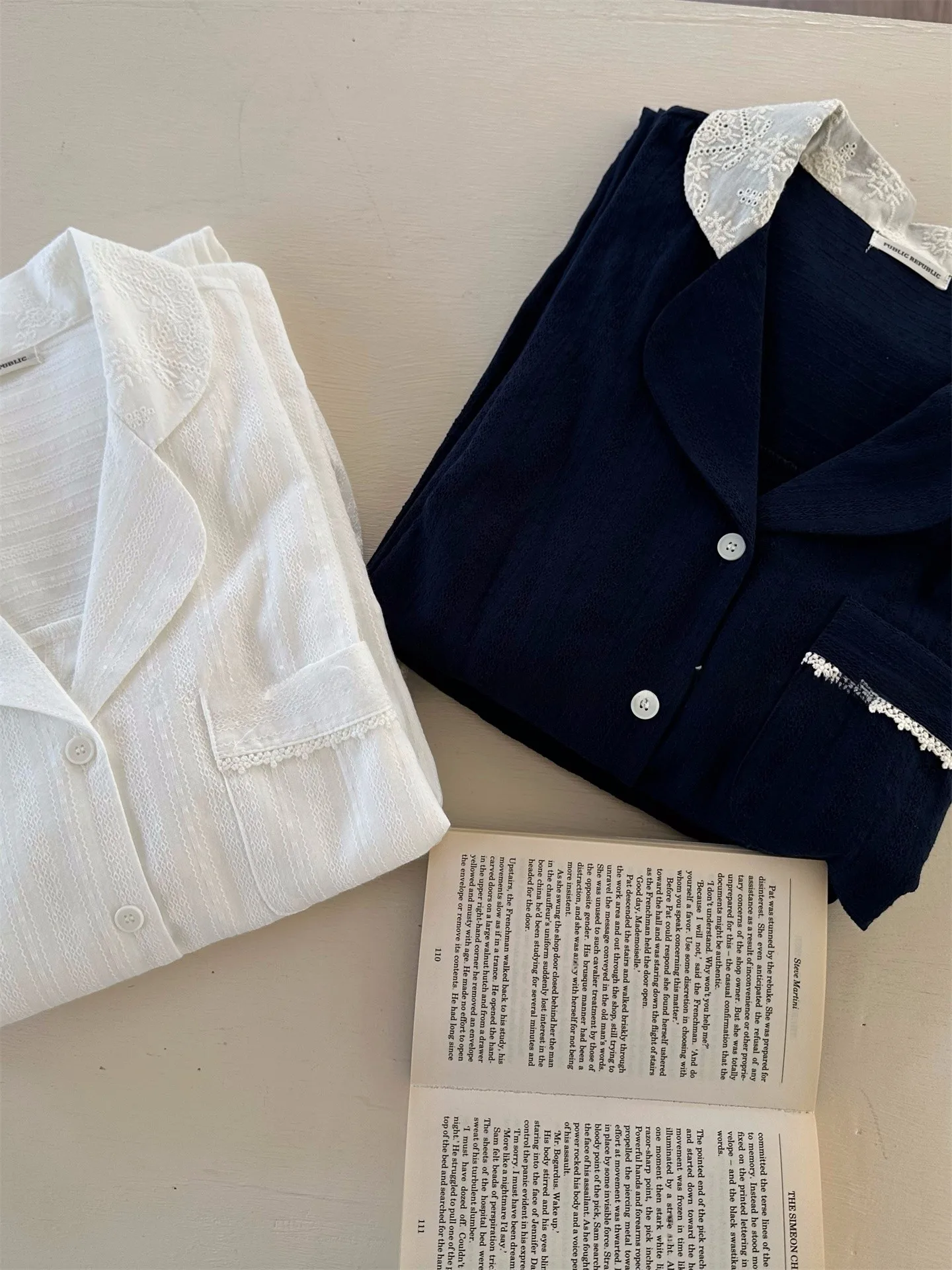 pantalon-a-col-en-coton-pur-de-haute-qualite-manches-longues-collection-printemps-2026-marque-public-republic-vetements-d'interieur-en-coton-doux