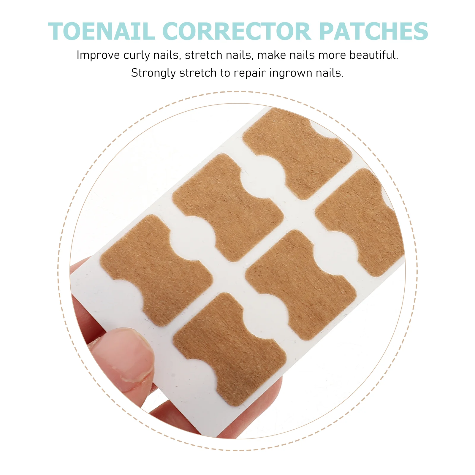 100 Pcs Toenail Patch Corrector Care Sticker Stickers Foot Tools Orthopaedic for Embedded Patches Ingrown Decals