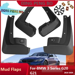 4PCS Front Rear Wheel Mudguards For-BMW 3 Series G20 G21 M Sport 2019 2020 Sedan Touring Splash Guards Fender Mud Flaps