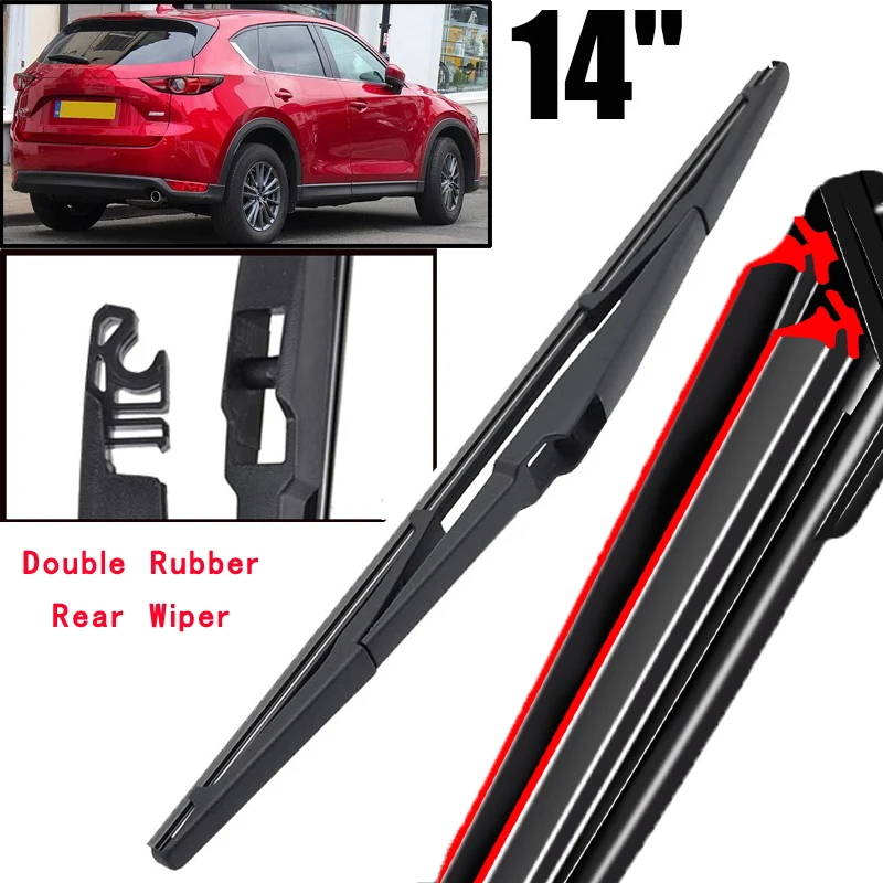 

Car Wiper 14" Rear Wiper Blade For Mazda CX-5 CX5 KF 2017 - 2023 Windshield Windscreen Clean Tailgate Window Car Rain Brush