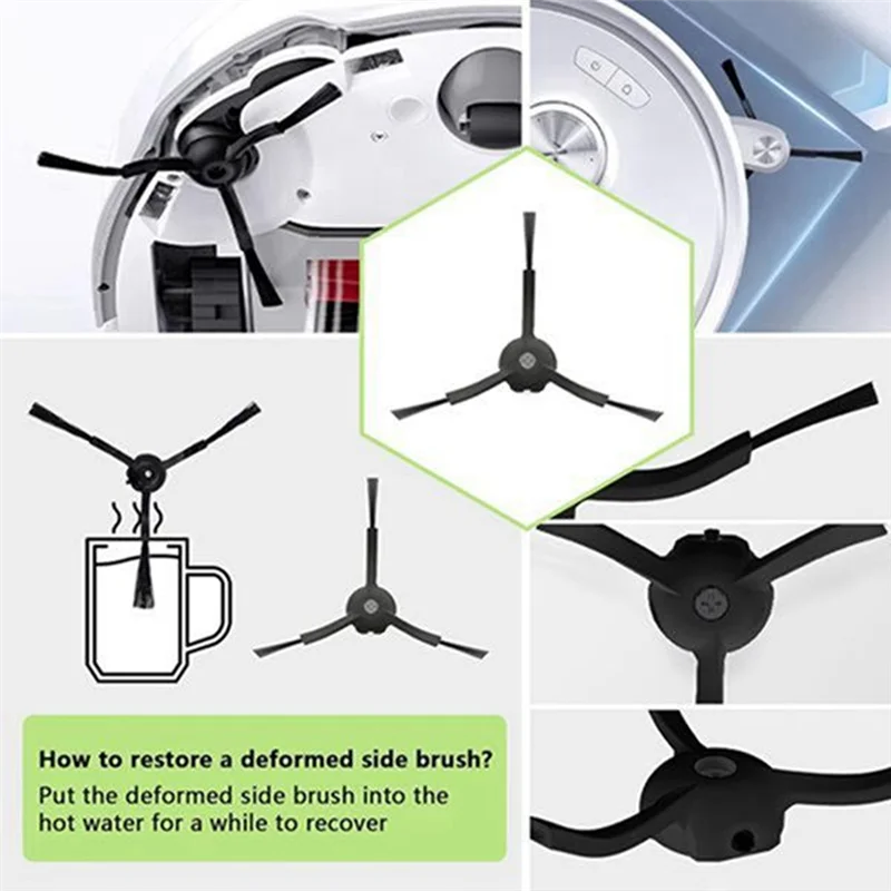 22 шт. для Roborock Q Revo Maxv/Q Revo S/Q Revo Pro запасные части, основная боковая щетка, мешок для пыли, фильтр Hepa, тряпки для швабры