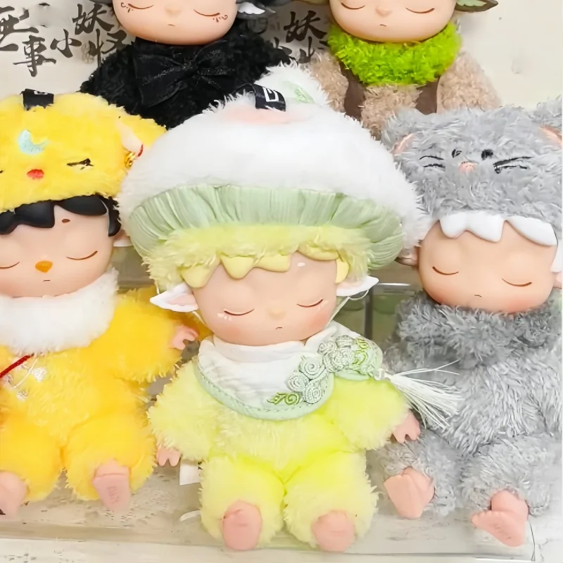 

Горячая подлинная виниловая глухая коробка серии Mimi V2 Wushi Xiaoyaoguai Heyone Mimi, милая виниловая сумка, кулон, кукла, тайна, коллекция, подарок