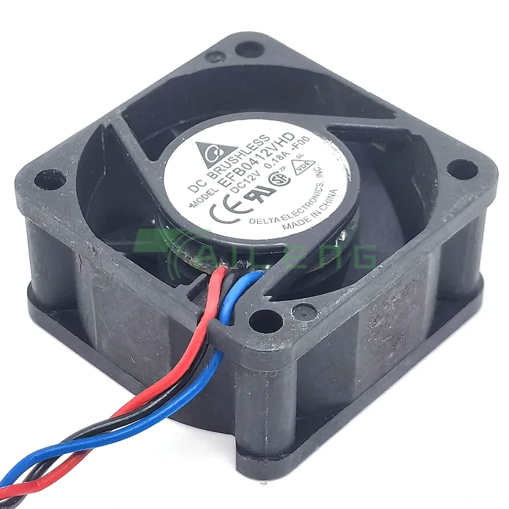 لدلتا EFB0412VHD-R00 EFB0412VHD-FOO DC12V 0.18A مزدوجة الكرة 3 سلك 4020 40 مللي متر 4 سنتيمتر مروحة التبريد