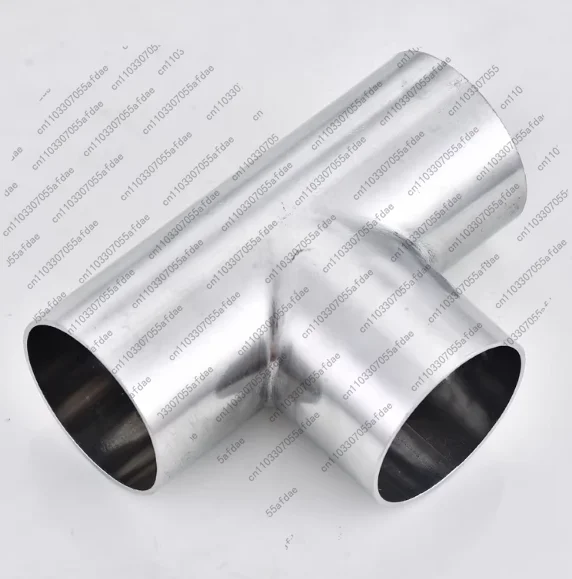 1pc t-type equal diameter pipe fitting joint welded tee internal and external polished mirror stamping