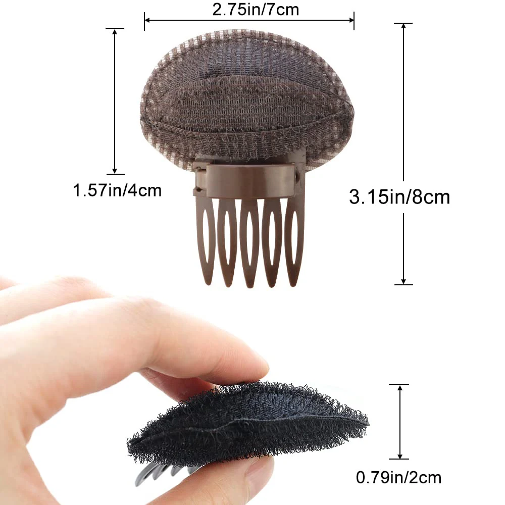 Clip de pelo de esponja esponjosa Invisible para mujer, Base de volumen para la frente, almohadillas para el pelo, moño, accesorio de peinado DIY