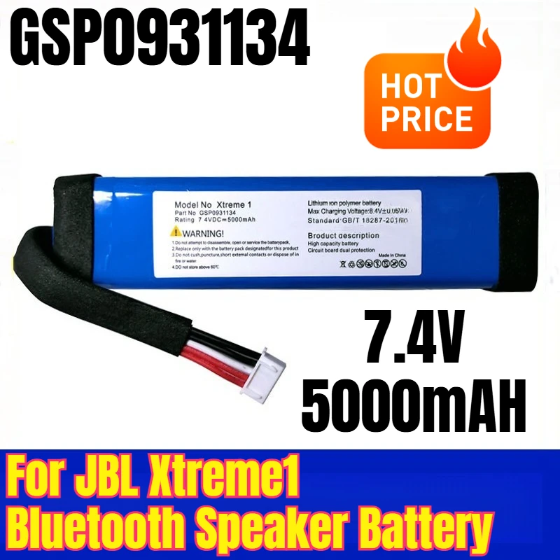 

GSP0931134 7.4V 5000mAH Battery for JBL Xtreme1 Bluetooth Speaker