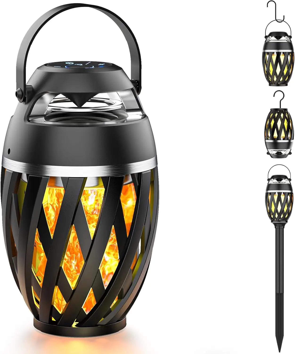 

2026 Outdoor Bluetooth Speaker with Flame Lights, Cool Gifts for Dad, Men, Him, Husband