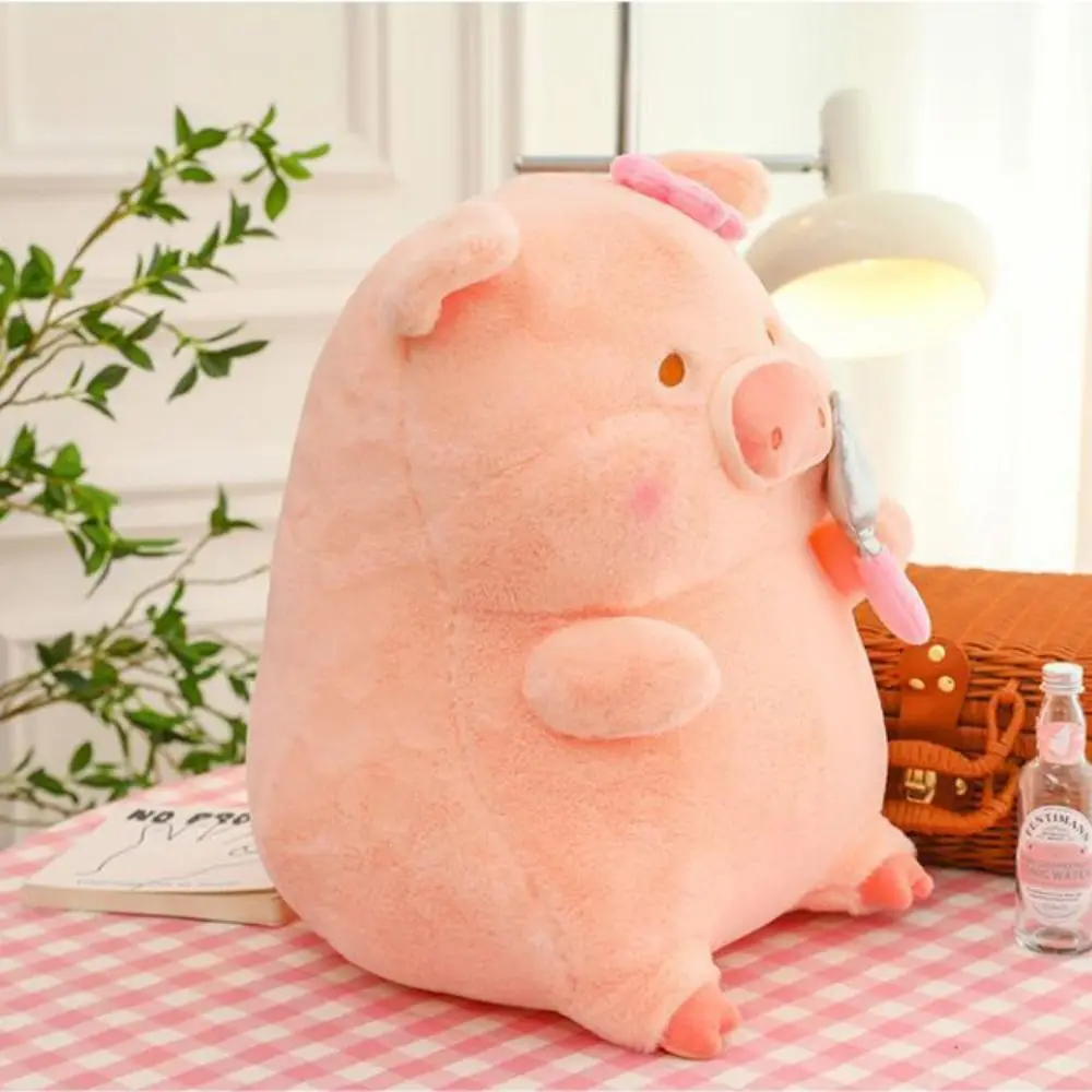 Plushies Dolls Lulu Pig Plush Toy Fluffy PP Cotton Bow Pig Plush Toys Sakura Soft Piggy Stuffed Animals Birthday Christmas