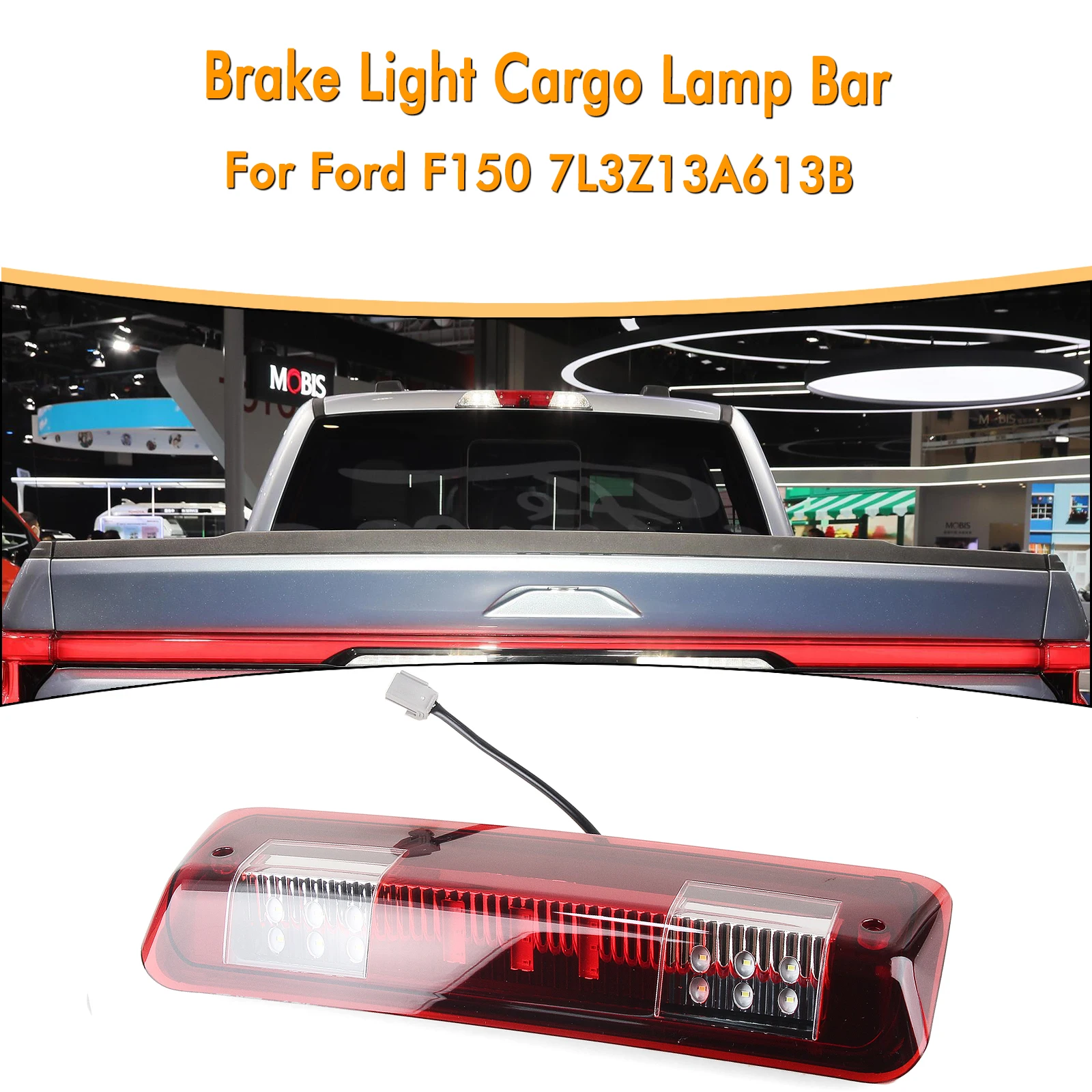 

Rear Trunk Third 3rd Additional Brake Light Cargo Tail Lamp Bar For Ford F150 2004-08 Explorer Sport Trac 2007-2010 7L3Z13A613B