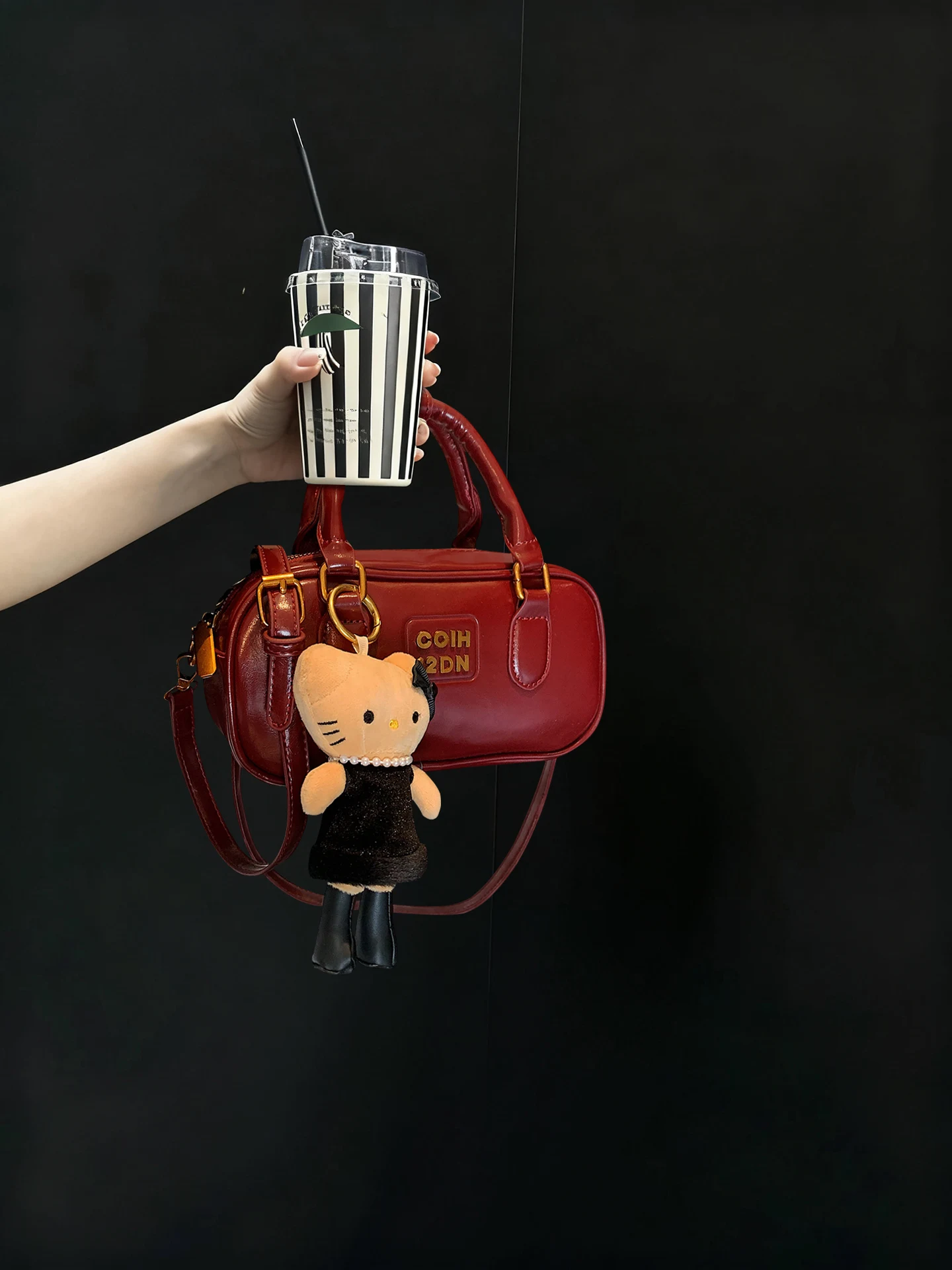 sac-bandouliere-rouge-boston-pour-femme-petit-sac-de-luxe-decontracte-et-simple-avec-poignee-souple-en-polyester-et-fermeture-eclair