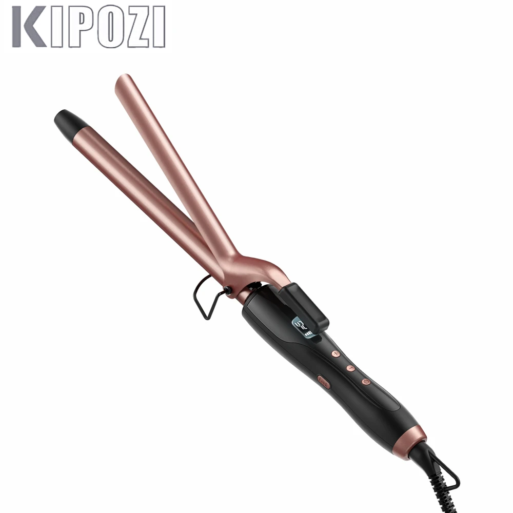 KIPOZI Professional Hair Curling Iron Electric Professional Ceramic Hair Curler LED Curling Iron Roller Curls Wand Waver Fashion