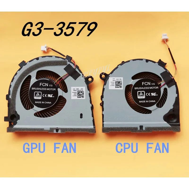 New orignal CPU GPU FAN for Dell G3 G3-3579 3779 15 5587 series cooling fan cooler 0TJHF2 TJHF2 0GWMFV GWMFV