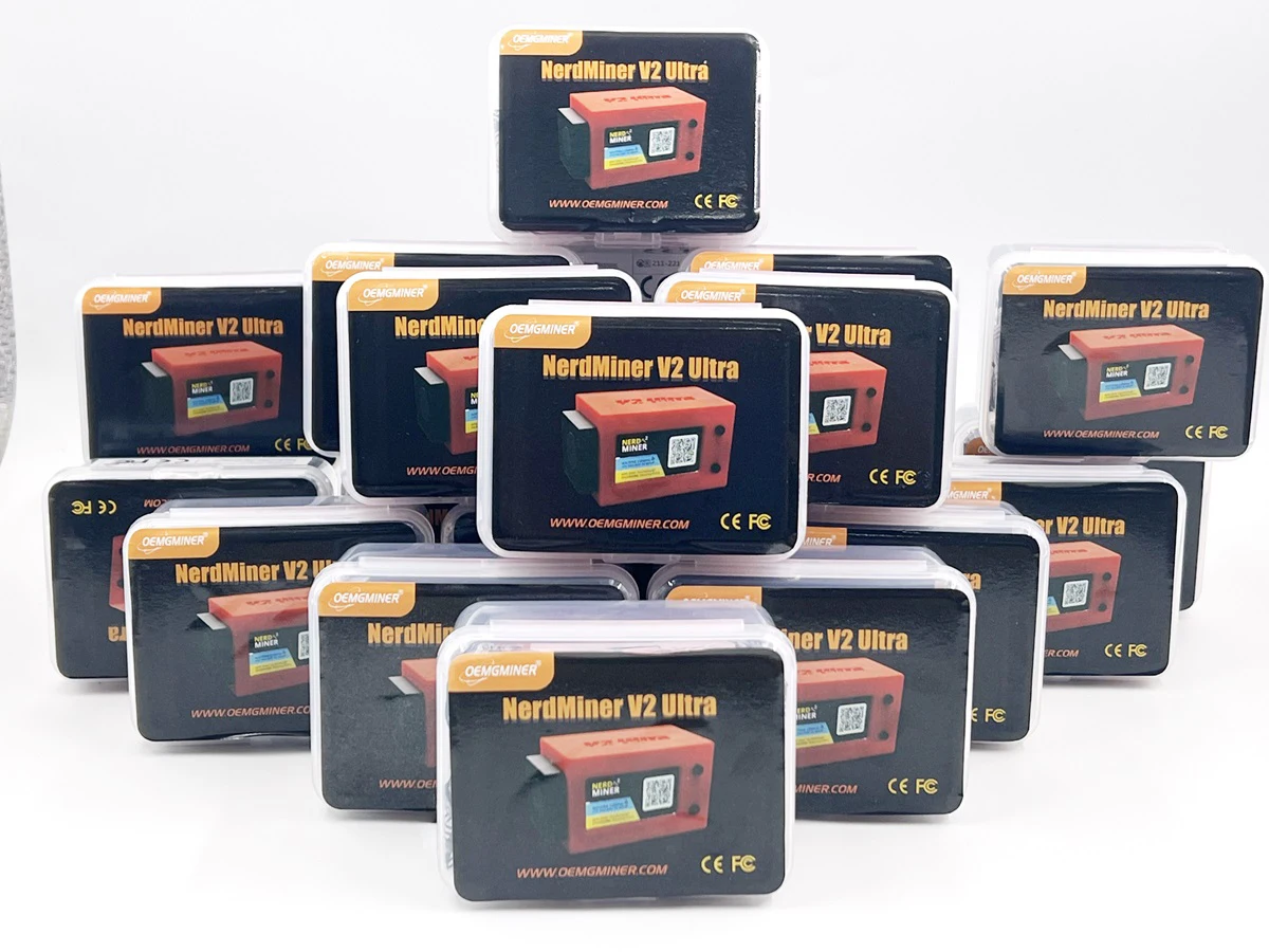 NerdMiner V2 Ultra 250KH/S T Display S3 Penambang Kripto Penambang Lotere Solo Beruntung Berpendingin Kipas Penambang BTC