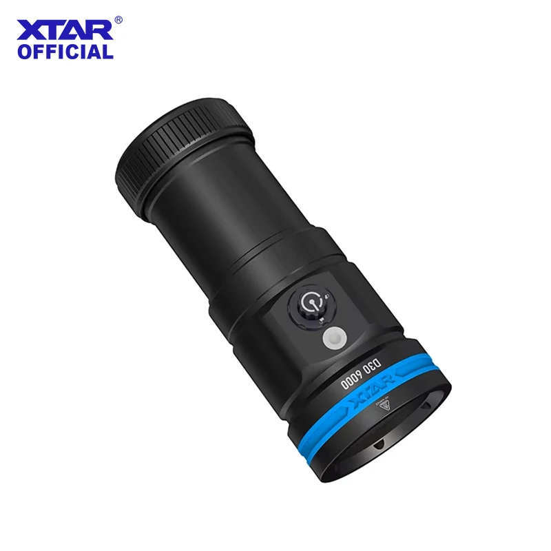 XTAR D30 6000 Diving Flashlight 6000LM 140° Ultra-Wide Beam CRI 90+ 100m Waterproof for Underwater Video & Photography