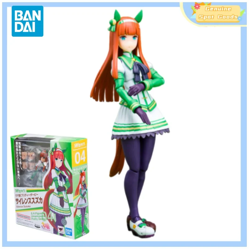 

Bandai Genuine Umamusume Pretty Derby SHF Silence Suzuka Action Figure Toys Original Brand New Collectible Model Gift for Kids