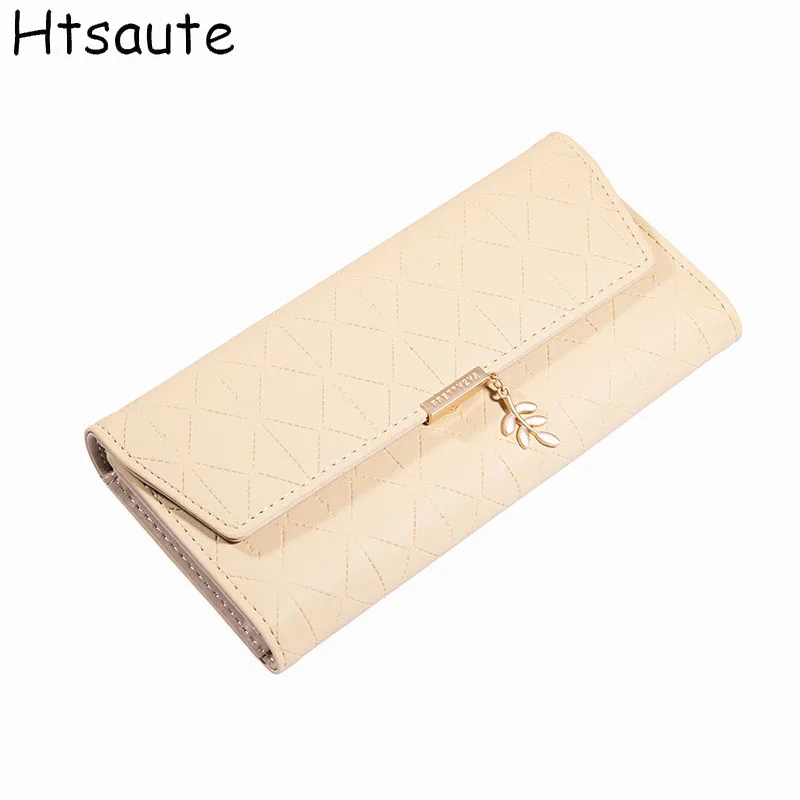 Long Hasp Women PU Leather Wallet Clutch Bag with Wristlet Fashion Card Holder Coin Purse Cellphone Bag Female Money Bag