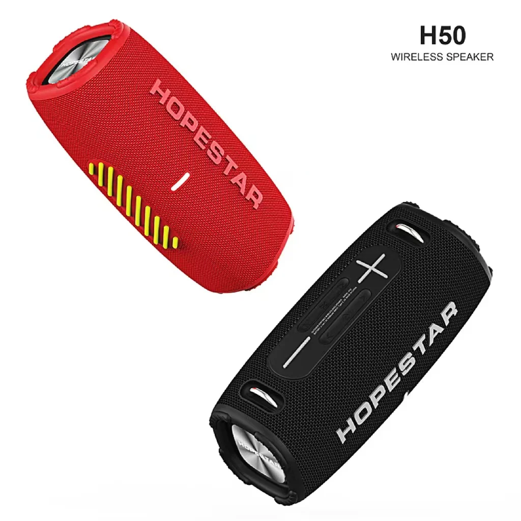 Hopestar-Alto-falante Bluetooth Sem Fio Portátil, Caixa De Música De Alta Potência, Alto-falante Ao Ar Livre, Alta Fidelidade Surround Sistema De Som, H50