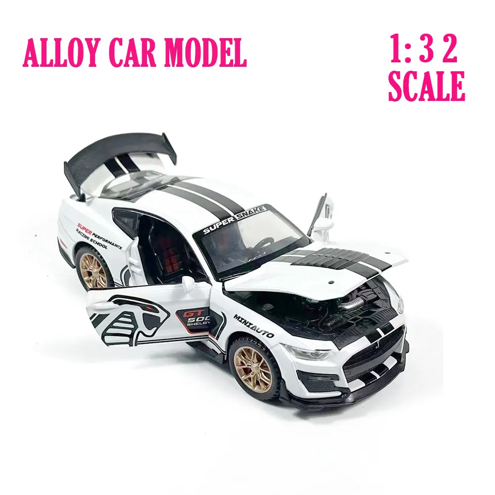 

1:32 Diecast Pullback Muscle Car Model Repilca with Light Sound Scale Alloy Miniature Kid Boy Xmas Gift Toy