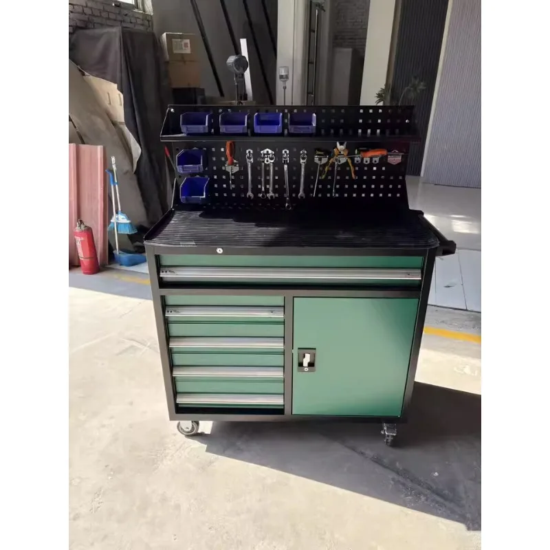 الثقيلة أداة عربة الأجهزة أداة خزانة إصلاح السيارات متعددة الوظائف خزانة ورشة عمل أجزاء صندوق تخزين الحديد #5