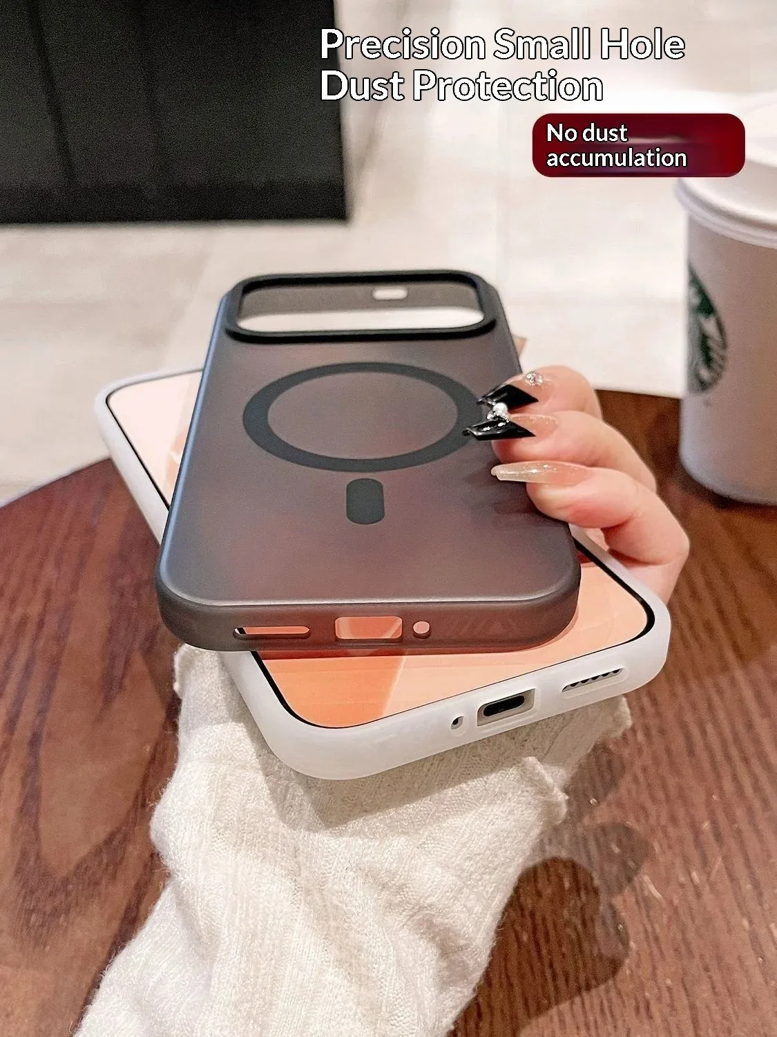 Para XiaoMi POCO F8 Ultra Funda de lujo minimalista luz magnética arena hielo niebla PC Funda para pocoF8Pro Funda a prueba de golpes