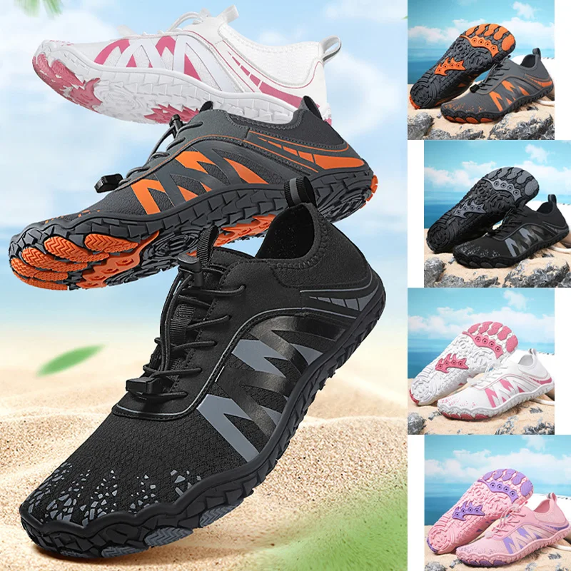 Men Water shoes Upstream Wading Swimming Barefoot Five Fingers Aqua Shoes Women Beach Lightweight Quick Dry Sneakers