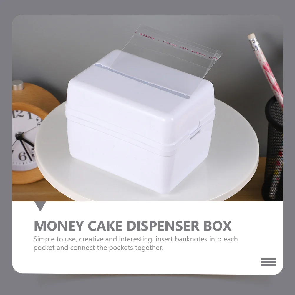 2Sets Useful Cake Pulling Box Chic Cash Dispenser for Party Gift Bags Collection Cake Box Surprise Birthday Props
