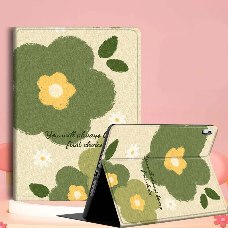 

Art Graffiti Flower Pattern For iPad mini Air 1 2 3 4 5 6 7 6th 7th 9 11 13 M3 M2 gen 7.9 8.3 10.9 Inch 2024 2025 Tablet Case