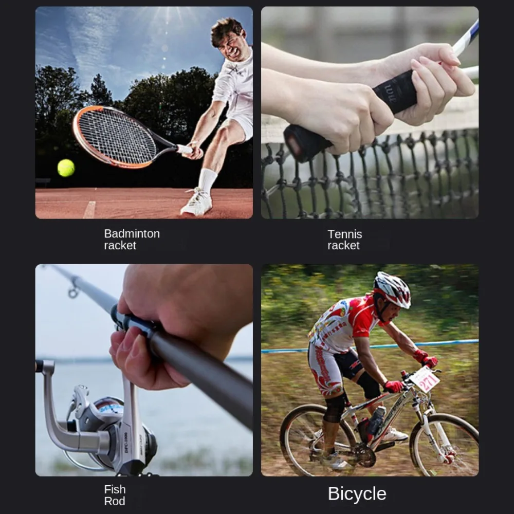 

Амортизирующая противоскользящая повязка для теннисной ракетки, противоскользящая поглощающая пот повязка для теннисной ракетки, цветная повязка для теннисной ракетки