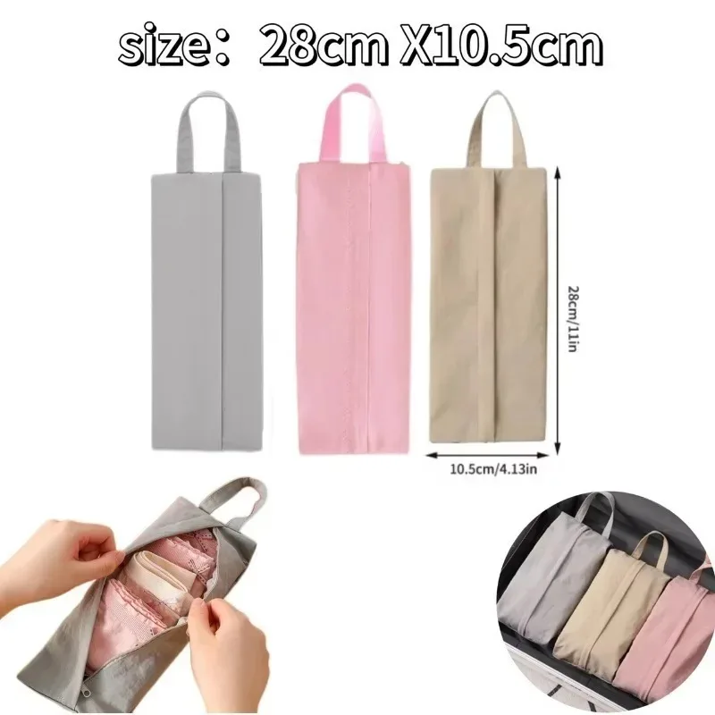 1-10pc Portable Travel Underwear Sock Bra Storage Bag Organizer Handheld Waterproof Small Size High Aesthetic Value Cosmetic Bag