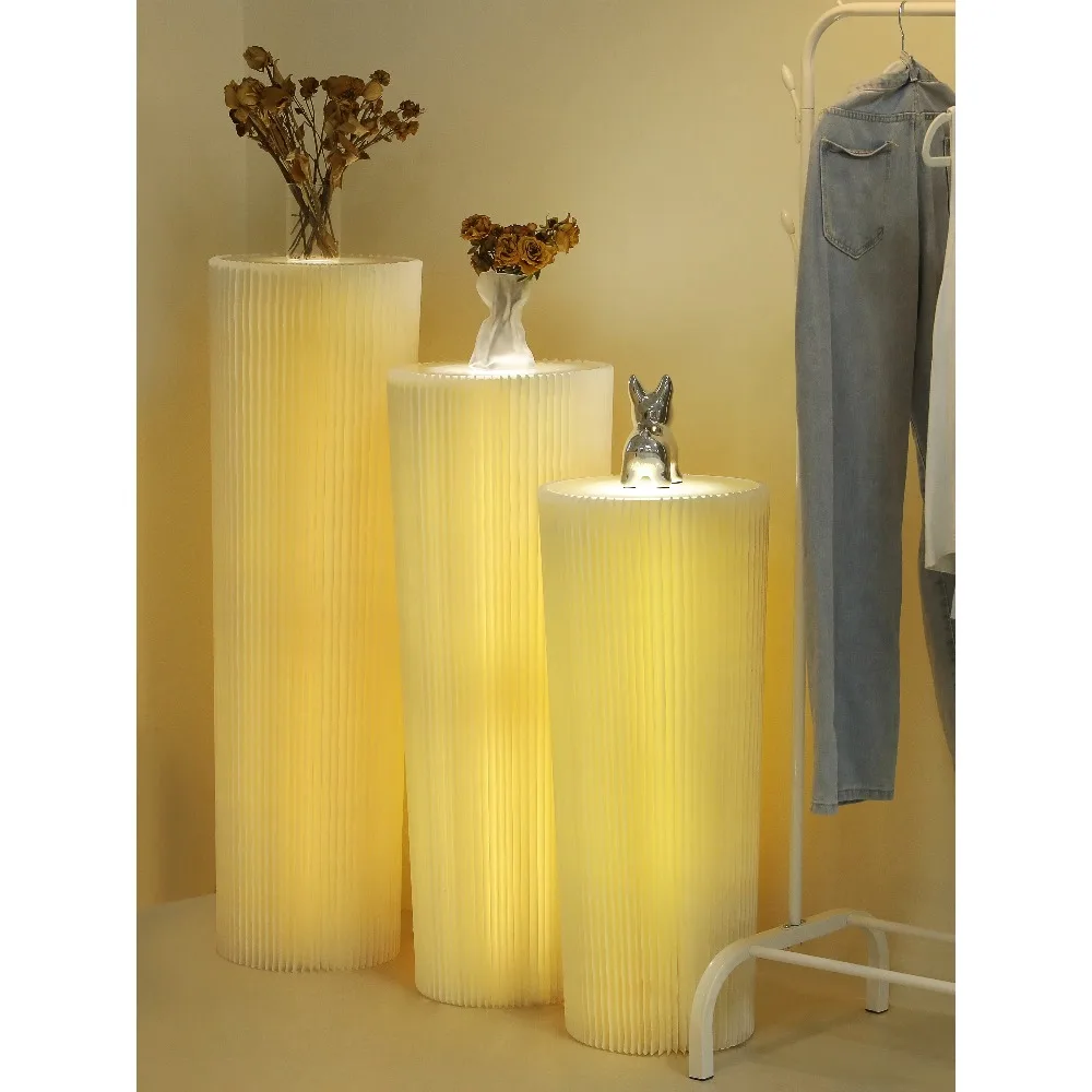 Paper New Art Column Display Table Window Display Frame Decoration Clothing Store Atmosphere Layout