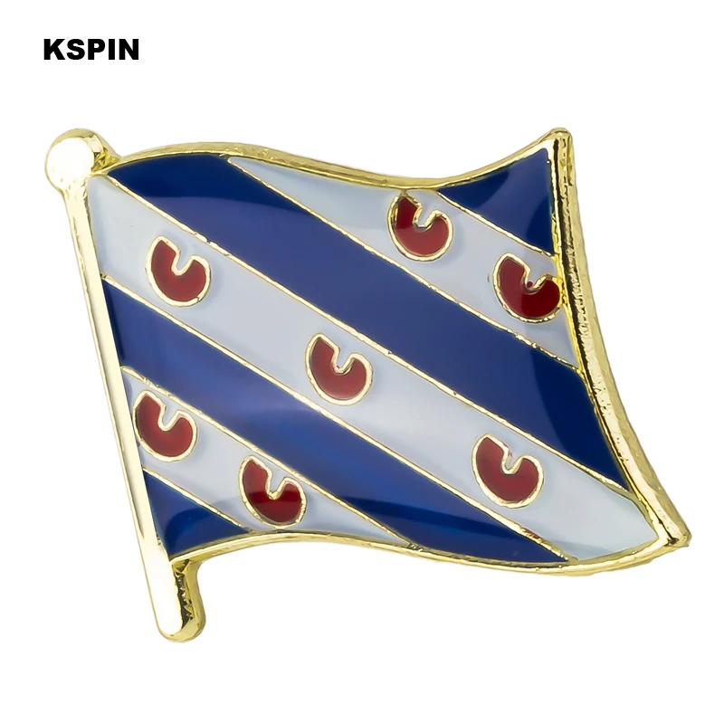 Noord-Brabant Flag Badge Pins Badge Brooch Badges on Backpack Pin Brooch