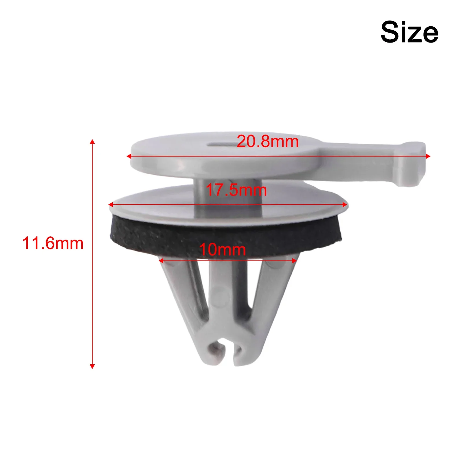 For For For For LAND Rover A-Pillar Mounting Clips 20PCS White Black ABS For For For For LR4 2010-2016 Sport 2006-2013