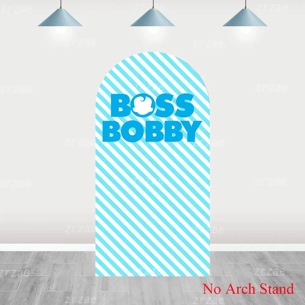 Boss Baby Arch Backdrop Photo Covers for Kids Boys 1st Birthday Party Babe Shower Decorations Background Spandex Elastic Poster