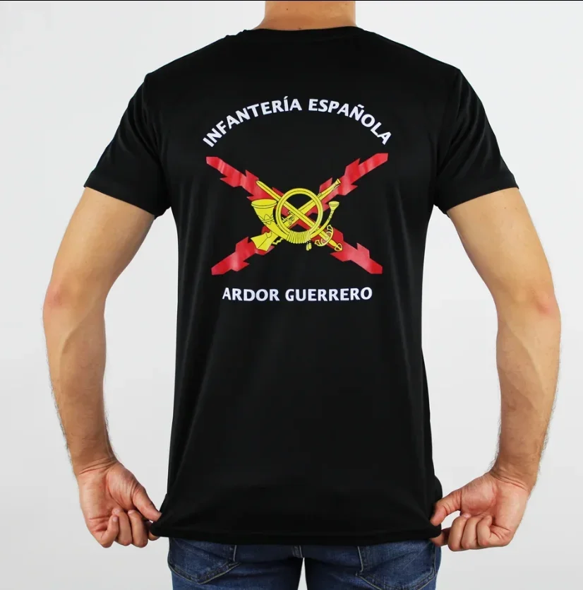 “INFANTERÍA ESPAÑOLA” Y “ARDOR GUERRERO” Men T-Shirt Short Sleeve Casual 100% Cotton O-Neck Summer Tees