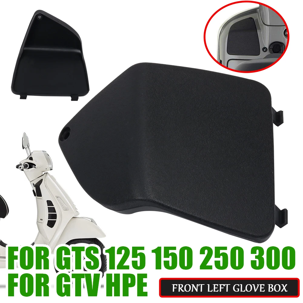 

For VESPA GTS300 GTS250 GTV300 GTS 300 GTV 250 50 125 150 HPE Motorcycle Accessories Front Glovebox Cover Glove Tool Box Guard