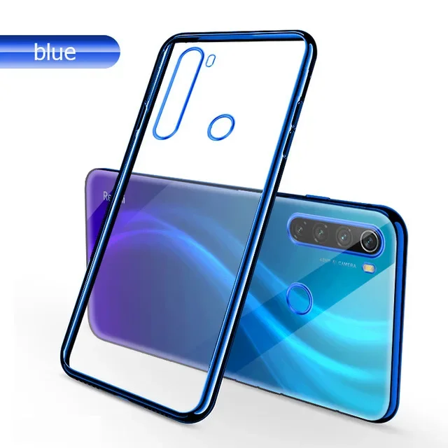 For Xiaomi Redmi Note8 Pro 9 Case Soft Clear Cover Plating Redmi Note10 11 12 Pro Plus For Xiaomi 11 Lite 11T Redmi Note 9S Case