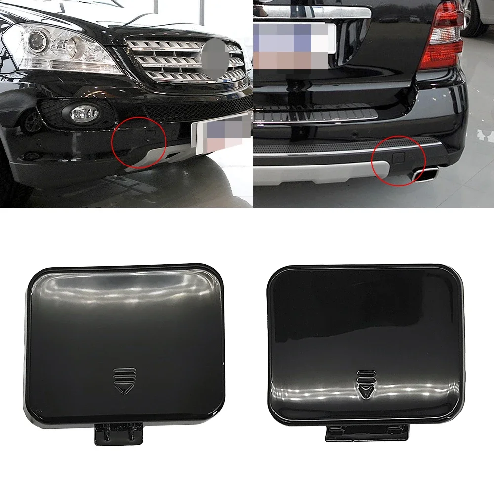 

For Mercedes W164 Car Front Rear Bumper Tow Hook Cover Cap Black For Benz ML Class 2006-2009 ML300 ML320 ML350 ML400 ML450