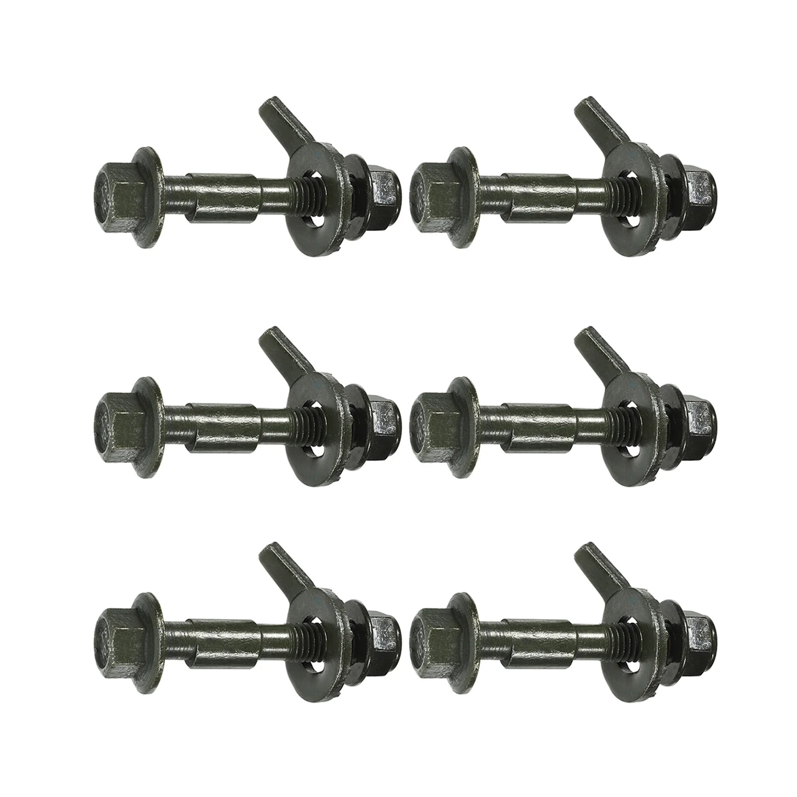 

6pcs Four-wheel Alignment Bolts 10.9 Grade Eccentric Screws 12mm Rear Positioning Kit Vehicle Wheel Adjust