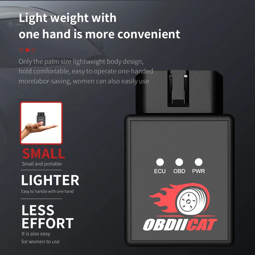 2024 Newest OBDIICAT Upgraded Version HK-V3 OBD2 Chip Tuning Box  Increase Torque Save For Petrol & DieselFuel   Engine Auto Car