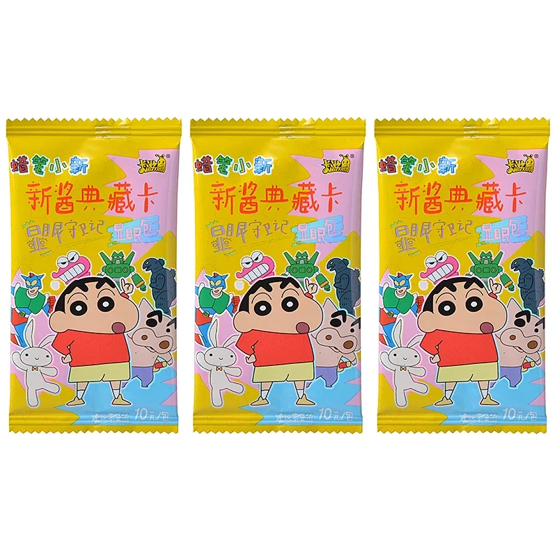 New In 80Pcs KAYOU Card Crayon Shin-chan Original Box Genuine Edition collection Anime Classical Random Children‘s Gift Game