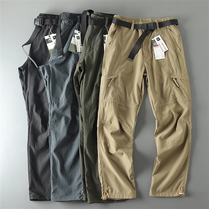 

Мужские повседневные брюки прямого кроя, рабочая одежда, водонепроницаемые, весенне-осенние, легкие, дышащие, свободного кроя, молодежные, модные