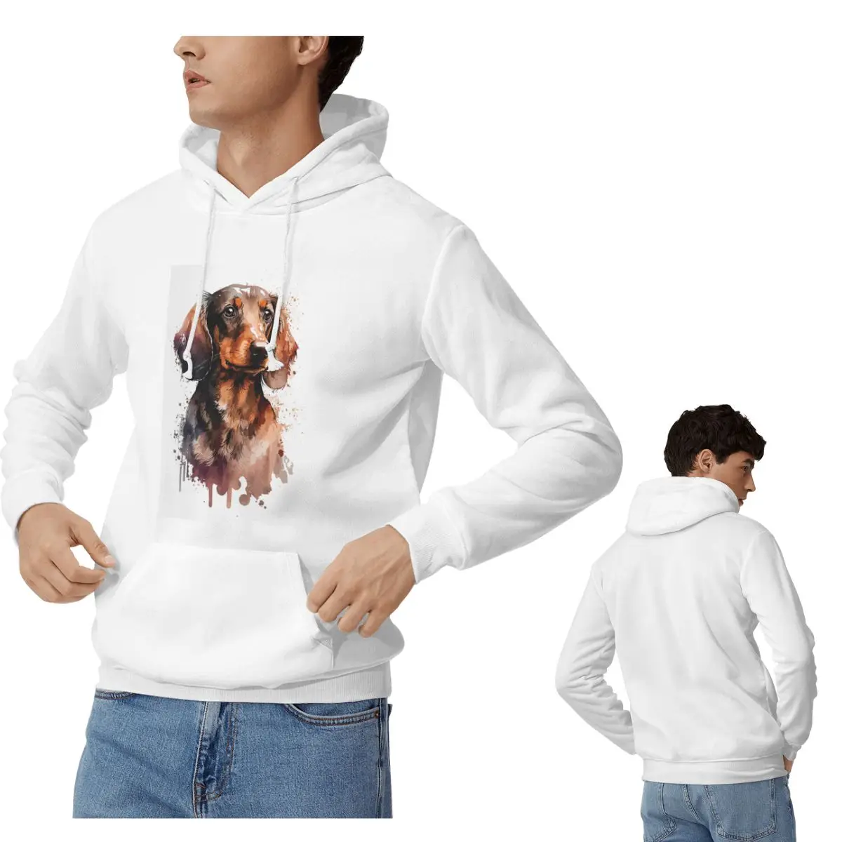 

Толстовки с капюшоном для собак такса и животных для мужчин и женщин, повседневный пуловер, толстовка в стиле Харадзюку, одежда с длинными рукавами, осень-зима