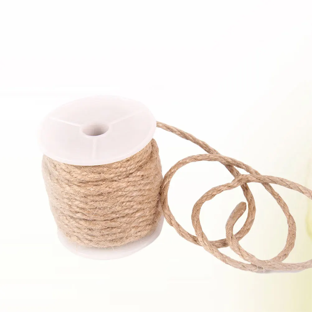 

1Pcs 10M Natural Jute Rope Premium Craft String for DIY Scrapbooking Gift Wrapping Bouquet Binding Party Wedding Decoration