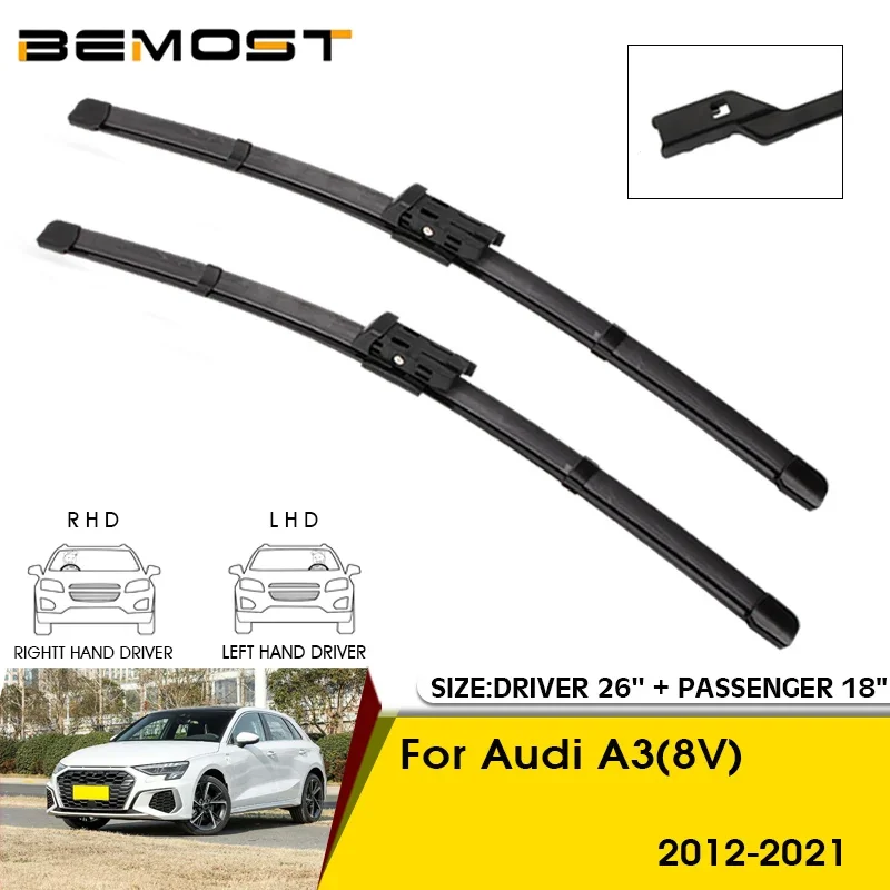 Car Wiper Blades For Audi A3(8V) 2012-2021 Windshield Windscreen Front Window Blades 26