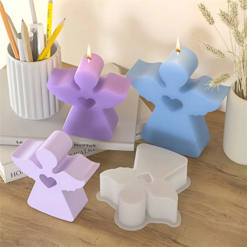 NEUE Engel-Duftkerzen-Silikonform, DIY 3D Liebesengel-Dekorationsform aus Harz, geeignet für DIY-Handarbeiten, handgemachte Geschenke
